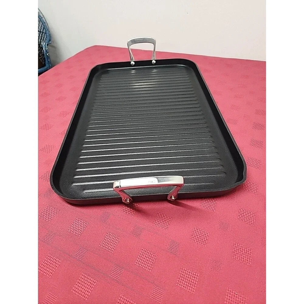 All-Clad B1 Hard Anodized Griddle Pan PFOA Free Nonstick  Double Burner New